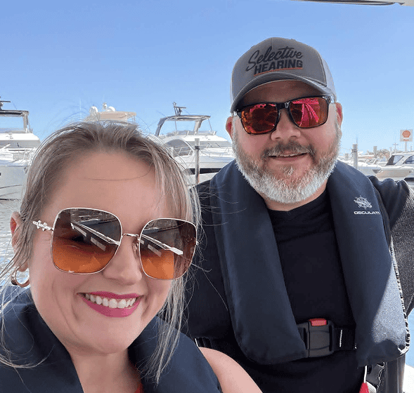 The Marine Marketing Agency Founders, Travis and Andrea Bliffen
