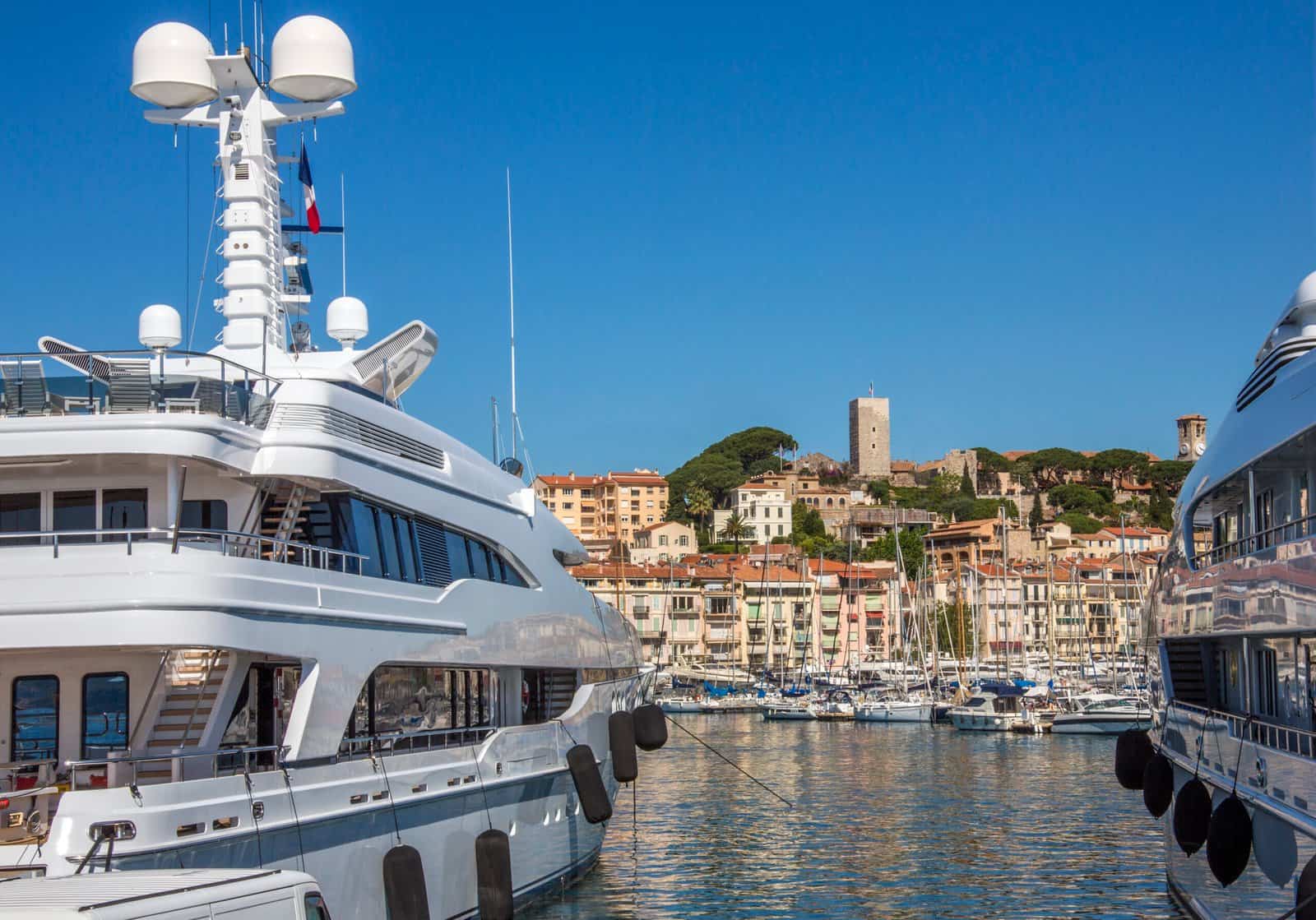 Cannes old town and harbor – south of france