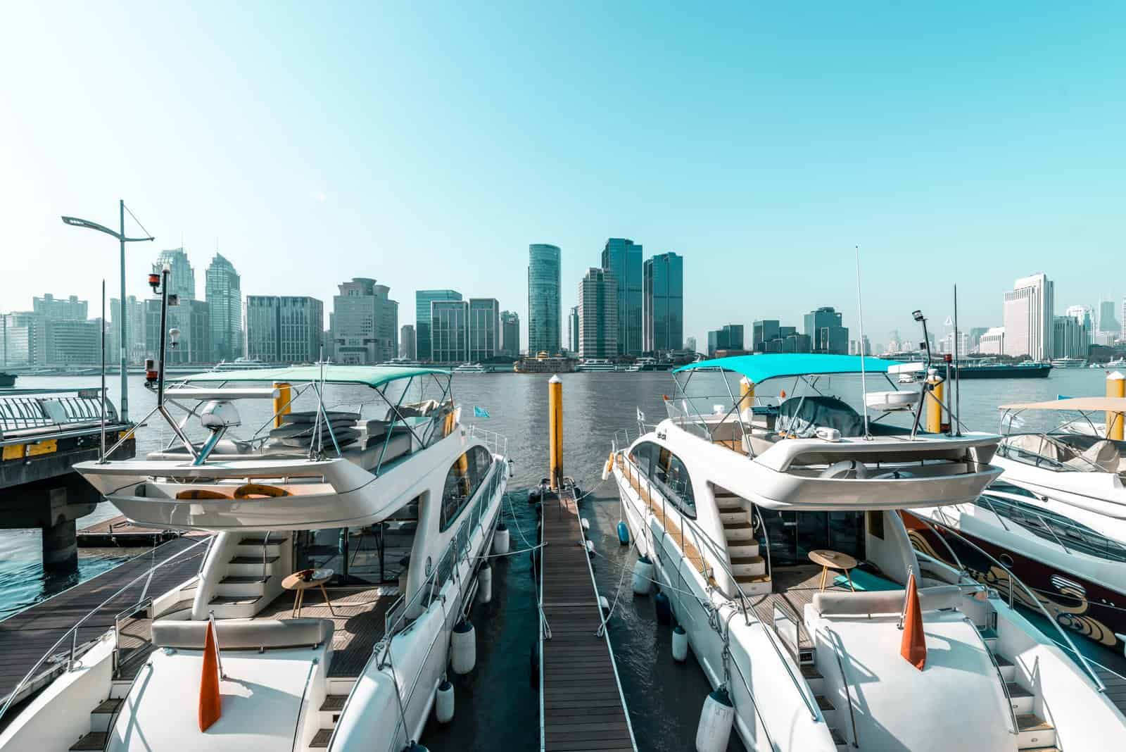 the marina